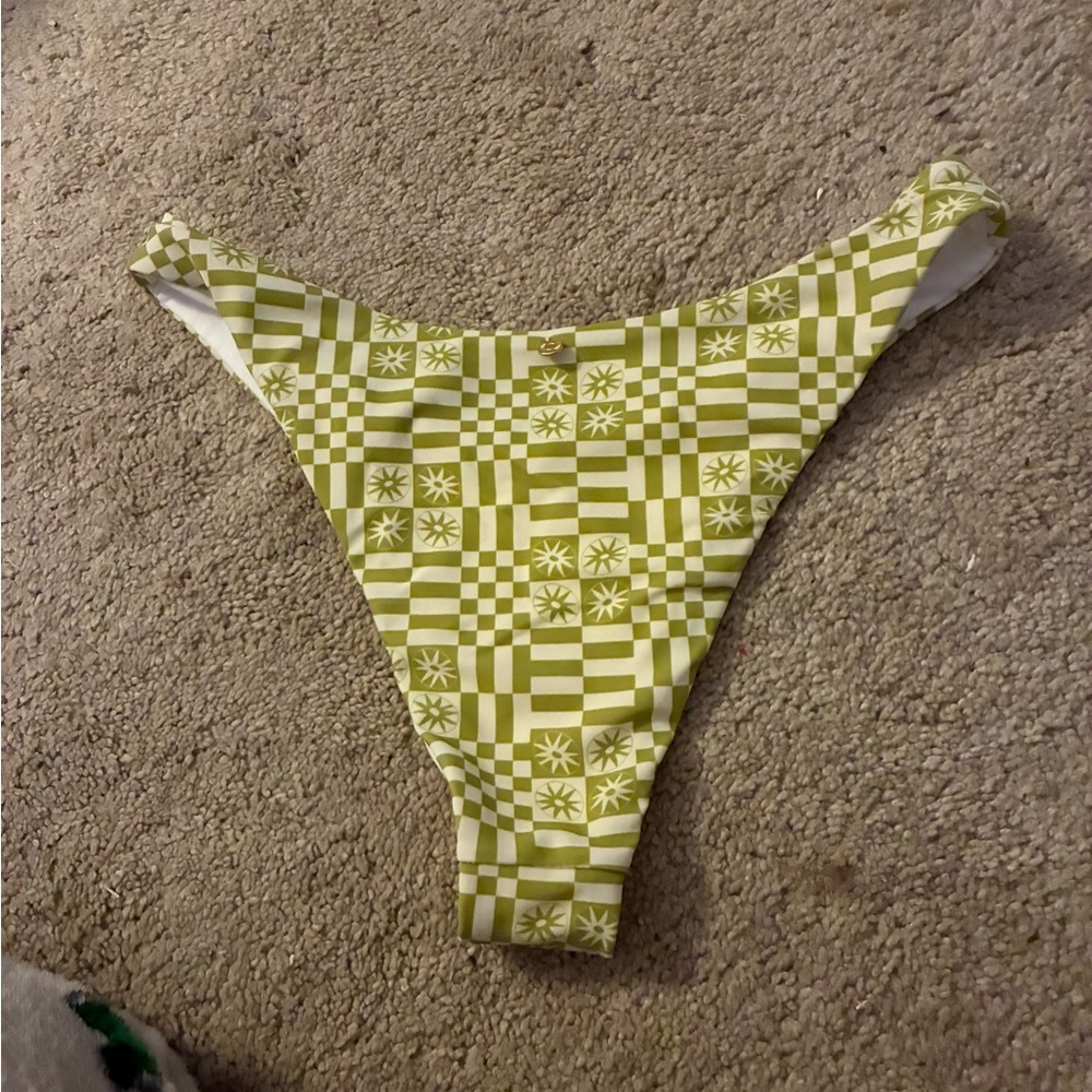 Green Checkered Bikini Bottom